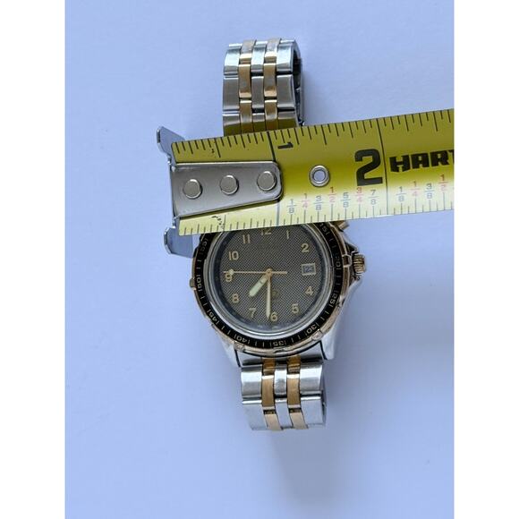Fossil Star Master Women LU-2537 SS Gold Chrome Dive Watch 50M Business Casual - Picture 7 of 15